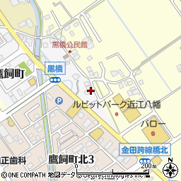 滋賀県近江八幡市鷹飼町1376周辺の地図