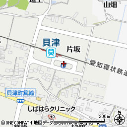 愛知県豊田市貝津町片坂114周辺の地図