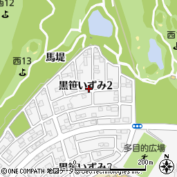愛知県みよし市黒笹いずみ2丁目周辺の地図