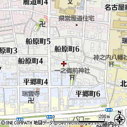 愛知県名古屋市瑞穂区船原町6丁目18周辺の地図