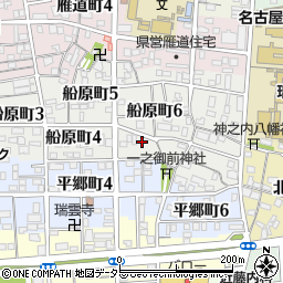 愛知県名古屋市瑞穂区船原町6丁目17周辺の地図