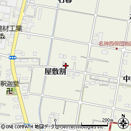 愛知県愛西市西保町屋敷割31周辺の地図