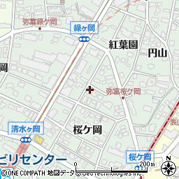 愛知県名古屋市瑞穂区彌富町紅葉園86周辺の地図