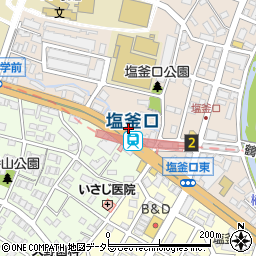 名古屋市役所交通局　地下鉄鶴舞線塩釜口駅周辺の地図