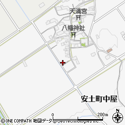 滋賀県近江八幡市安土町中屋1218周辺の地図