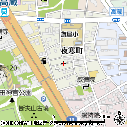 愛知県名古屋市熱田区夜寒町周辺の地図