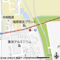 静岡市庵原斎場周辺の地図