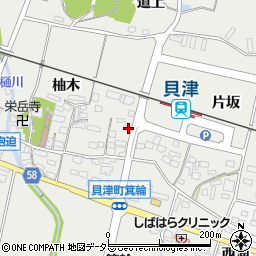 愛知県豊田市貝津町片坂78周辺の地図