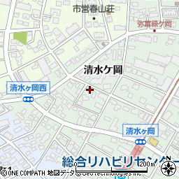 愛知県名古屋市瑞穂区彌富町清水ケ岡53周辺の地図