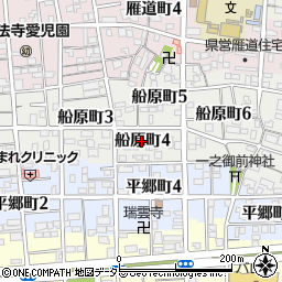 愛知県名古屋市瑞穂区船原町4丁目14周辺の地図
