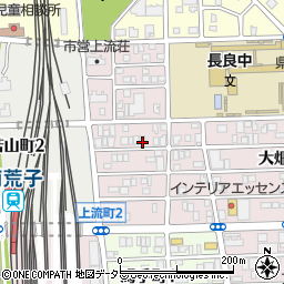 愛知県名古屋市中川区上流町周辺の地図