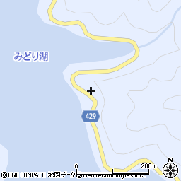 愛知県豊根村（北設楽郡）古真立（カラ沢）周辺の地図