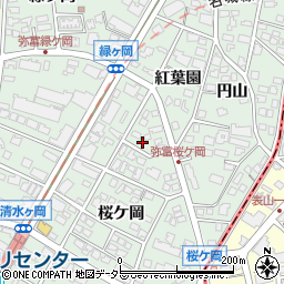 愛知県名古屋市瑞穂区彌富町紅葉園72周辺の地図