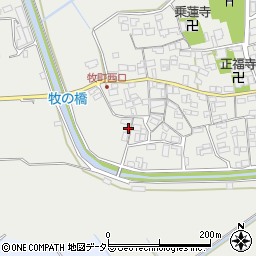 滋賀県近江八幡市牧町1105周辺の地図