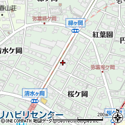 愛知県名古屋市瑞穂区彌富町紅葉園54周辺の地図