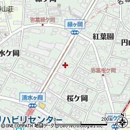 愛知県名古屋市瑞穂区彌富町紅葉園周辺の地図