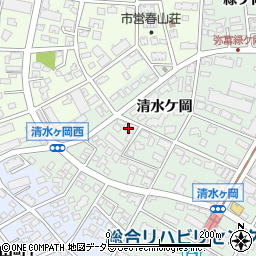 愛知県名古屋市瑞穂区彌富町清水ケ岡54周辺の地図