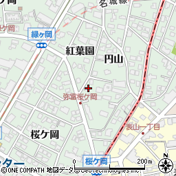 愛知県名古屋市瑞穂区彌富町円山67-2周辺の地図