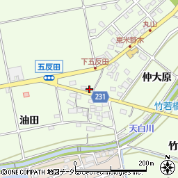 愛知県日進市米野木町下五反田68-3周辺の地図