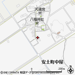 滋賀県近江八幡市安土町中屋185周辺の地図