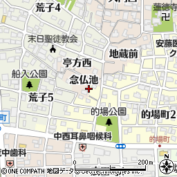 愛知県名古屋市中川区荒子町念仏池5周辺の地図