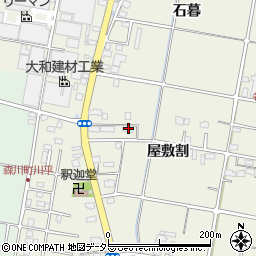 愛知県愛西市西保町屋敷割37周辺の地図