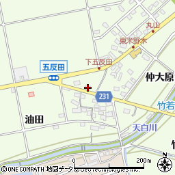 愛知県日進市米野木町下五反田61周辺の地図