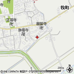 滋賀県近江八幡市牧町678周辺の地図