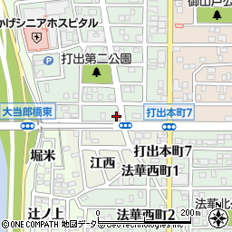 江西荘周辺の地図
