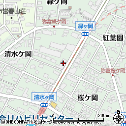 愛知県名古屋市瑞穂区彌富町清水ケ岡10周辺の地図