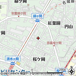 愛知県名古屋市瑞穂区彌富町紅葉園58周辺の地図