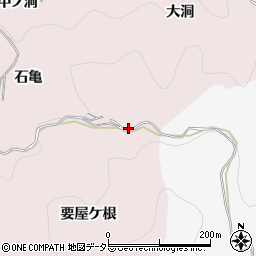 愛知県豊田市大蔵連町石亀1周辺の地図
