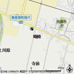 愛知県豊田市貝津町郷地周辺の地図