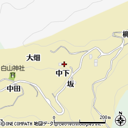 愛知県豊田市漆畑町大畑周辺の地図