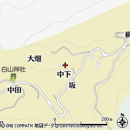 愛知県豊田市漆畑町（大畑）周辺の地図