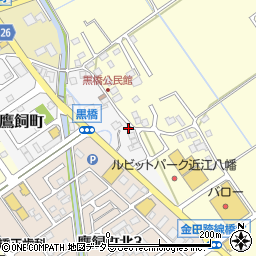 滋賀県近江八幡市鷹飼町1383周辺の地図