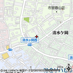 愛知県名古屋市瑞穂区彌富町清水ケ岡75周辺の地図