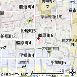 愛知県名古屋市瑞穂区船原町6丁目10周辺の地図