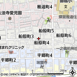 愛知県名古屋市瑞穂区船原町周辺の地図