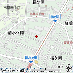 愛知県名古屋市瑞穂区彌富町清水ケ岡12周辺の地図