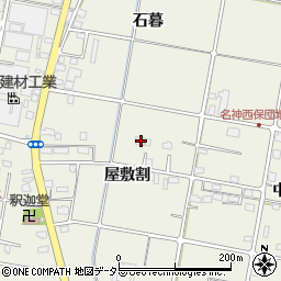 愛知県愛西市西保町屋敷割29周辺の地図