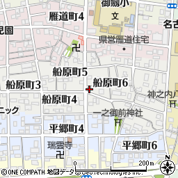 愛知県名古屋市瑞穂区船原町6丁目9周辺の地図