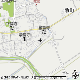 滋賀県近江八幡市牧町677周辺の地図