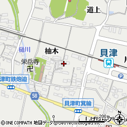 愛知県豊田市貝津町柚木19周辺の地図