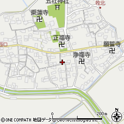 滋賀県近江八幡市牧町990周辺の地図