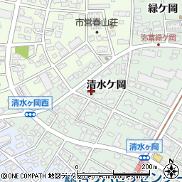 愛知県名古屋市瑞穂区彌富町清水ケ岡27周辺の地図