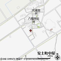 滋賀県近江八幡市安土町中屋187周辺の地図