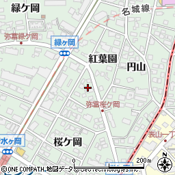愛知県名古屋市瑞穂区彌富町紅葉園68-1周辺の地図