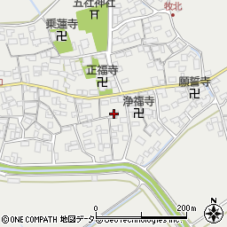 滋賀県近江八幡市牧町974周辺の地図