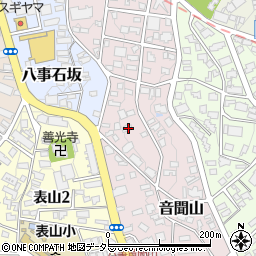 愛知県名古屋市天白区音聞山933周辺の地図
